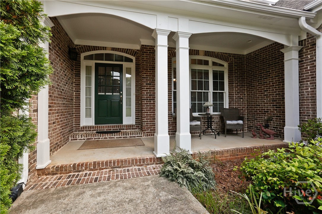 Inviting front porch