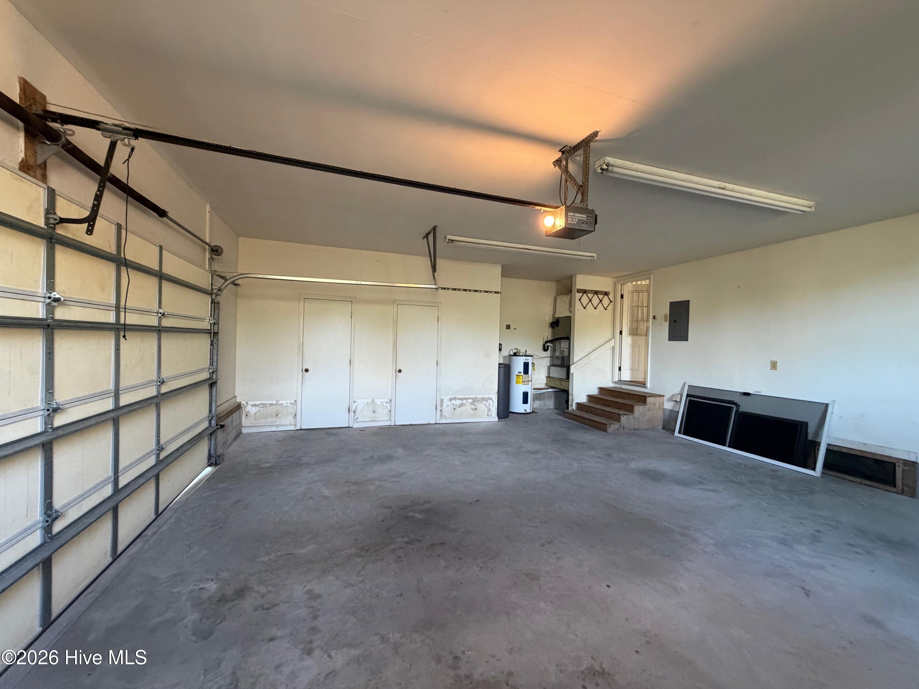 Garage-storage closet-1/2bath