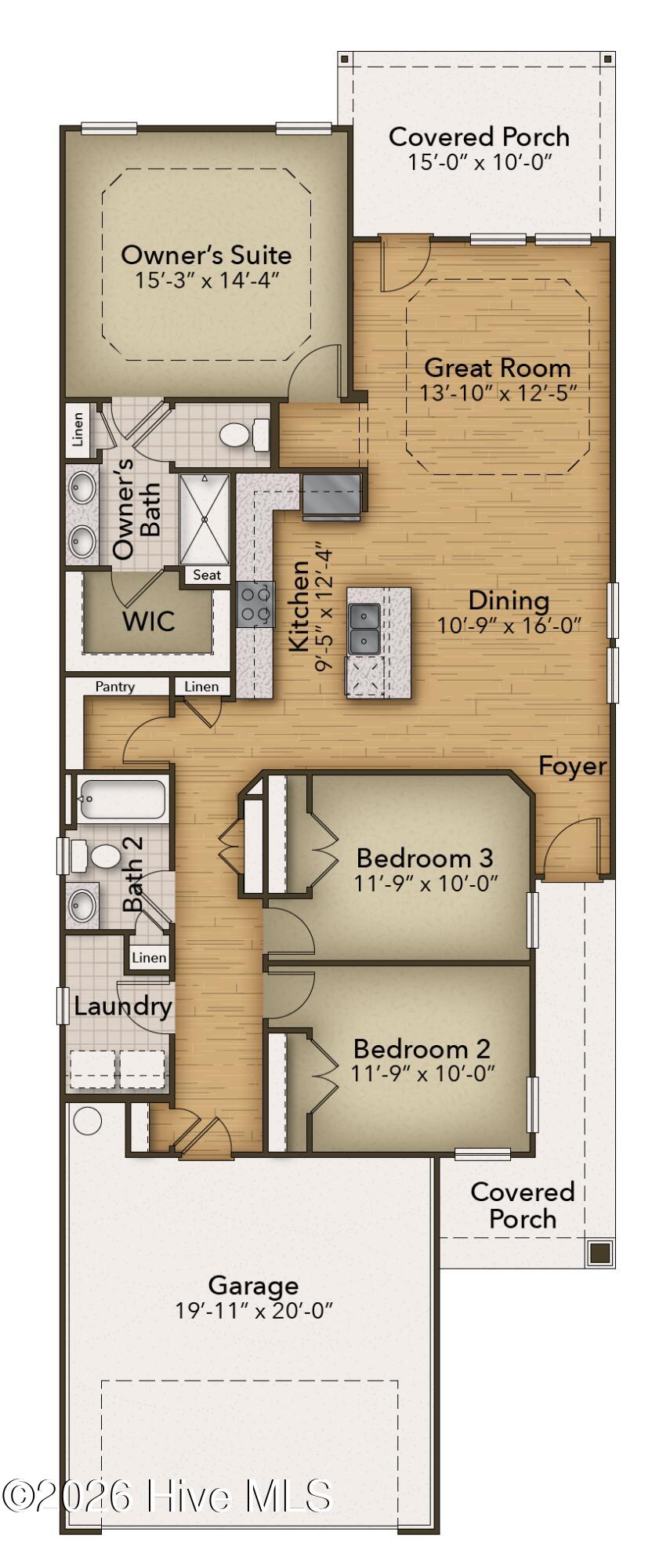 4025 Morning Dew Path, Leland, NC 28451 – photo 2: First Floor Plan