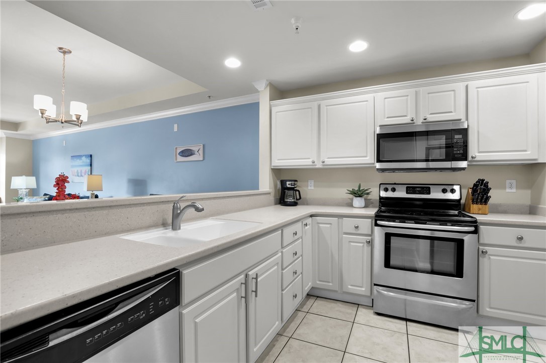 Kitchen open to Dining Area and Living Room