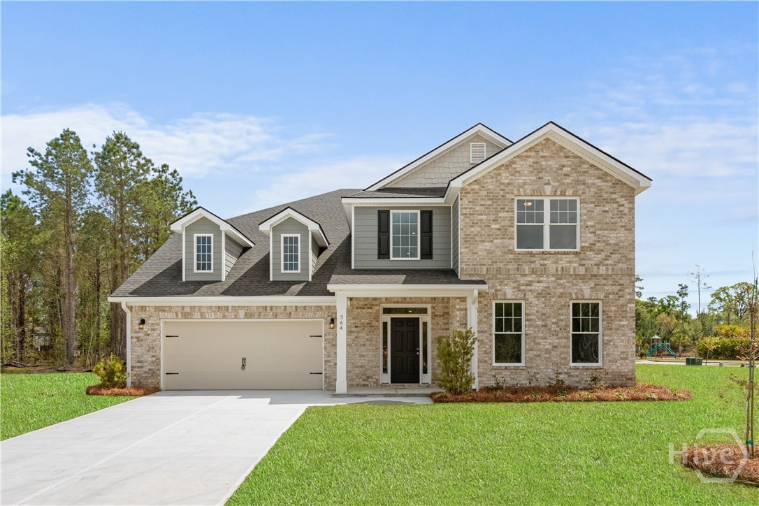 The Madison plan by Smith Family Homes is under construction in Ramsey Landing with an estimated completion date of October 2026. This 4,071 square foot home features an open kitchen, dining, and living area. The kitchen features a large island, a messy kitchen, and walk-in pantry. The spacious primary suite is located on the first floor, along with an additional secondary bedroom that has a full bathroom. Upstairs is a large loft area and four additional bedrooms. Included are granite/quartz countertops, stainless steel appliances (dishwasher, microwave, oven), and LVP in the common areas downstairs. Stock photos shown; to be similar but not identical.