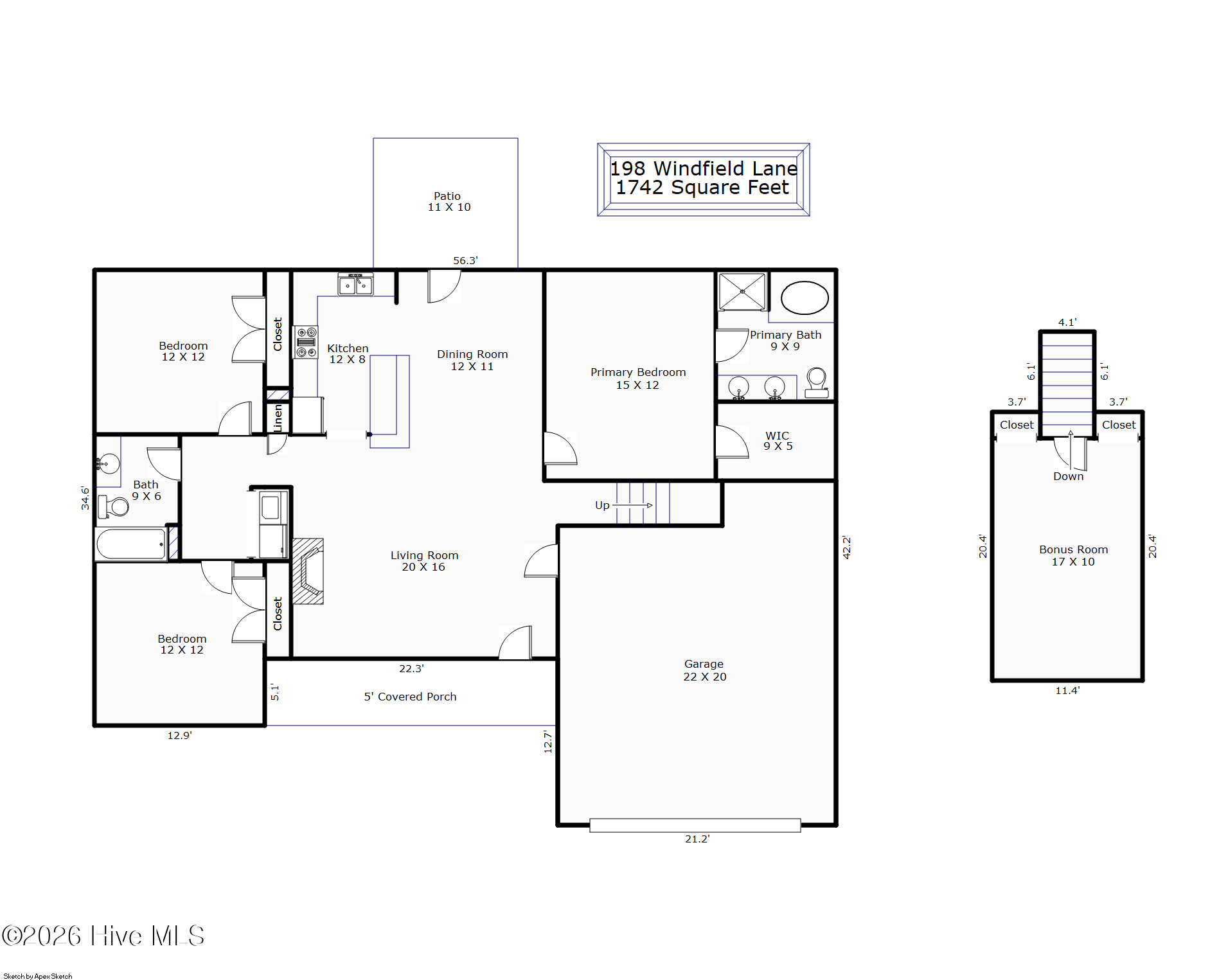 Exterior photo of 198 Windfield Lane, Holly Ridge, NC 28445. MLS: 100597770