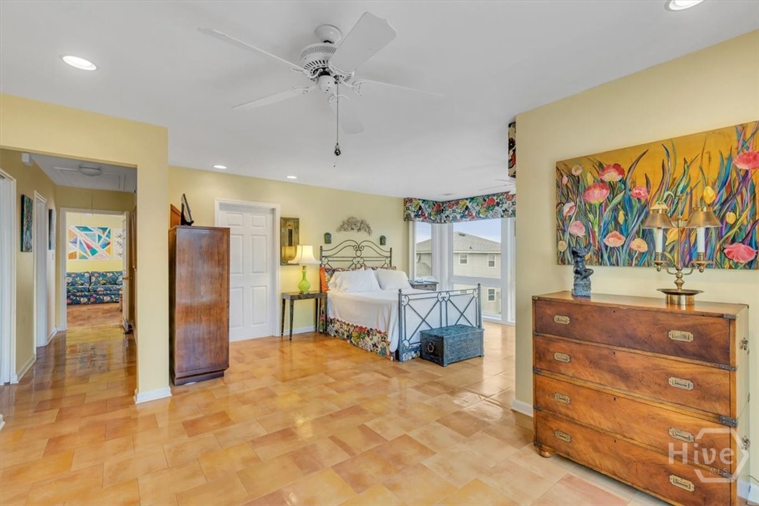 Top floor primary bedroom