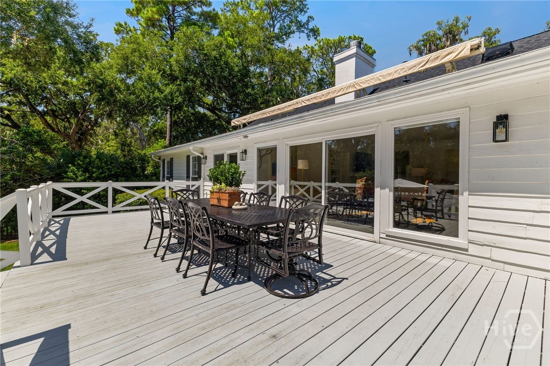 Rear Deck off Primary, Family Room/Breakfast Area