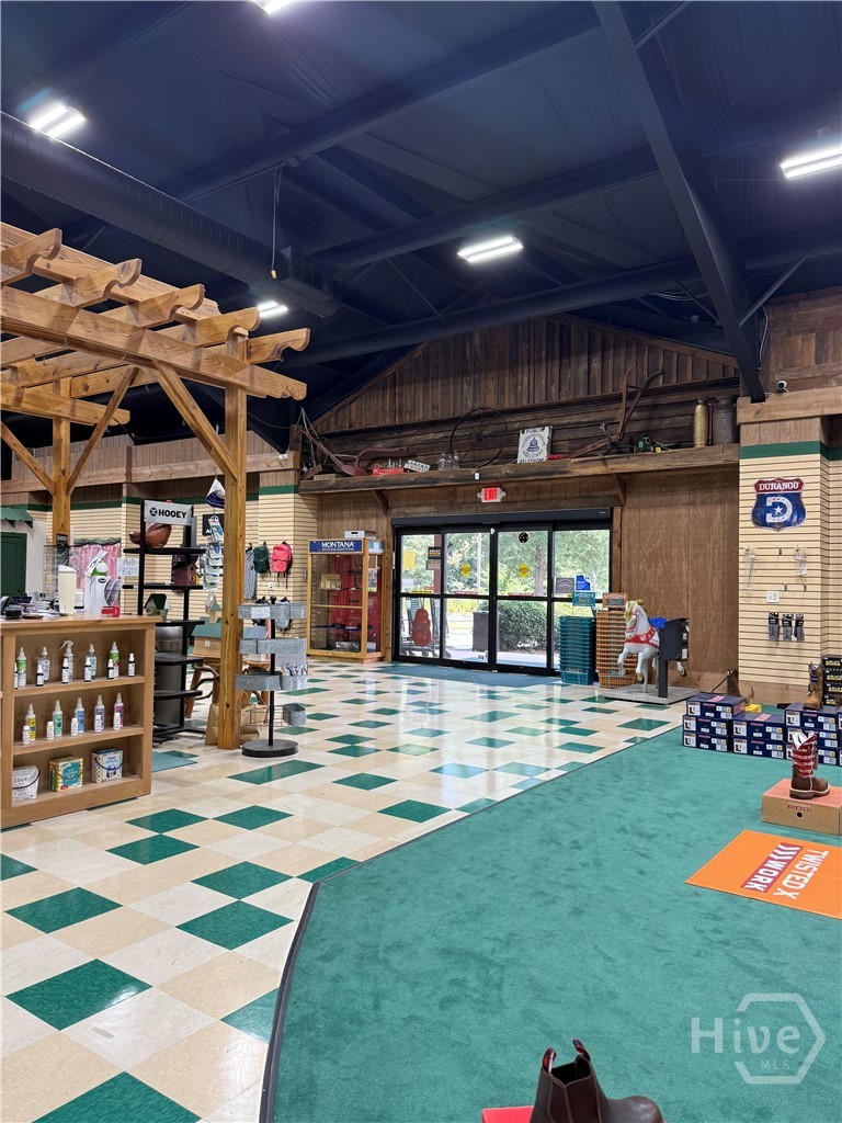Front entry and checkout area