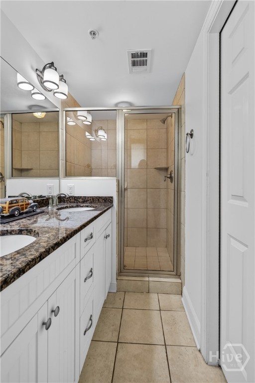 Bathroom 1 with walk in shower and separate water closet