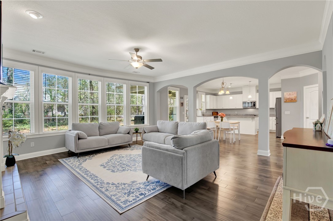 Family Room in Open-Concept Layout