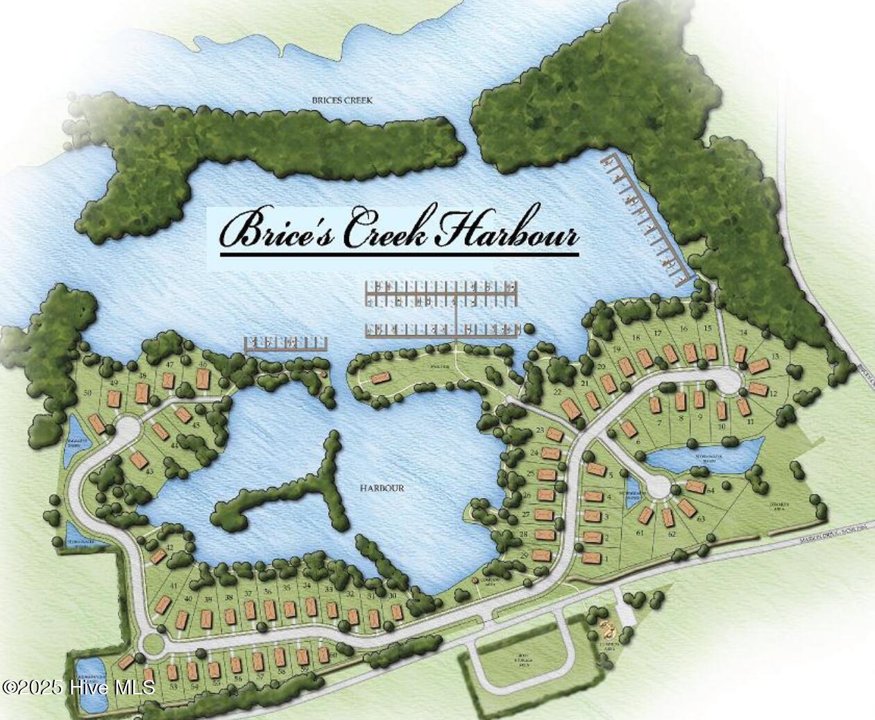 Planned community in beautiful historic New Bern. Lot location is top left and on the righthand side of the street.