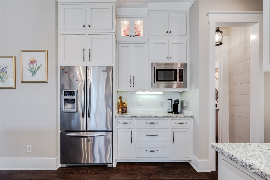 Additional counterspace perfect for coffee nook