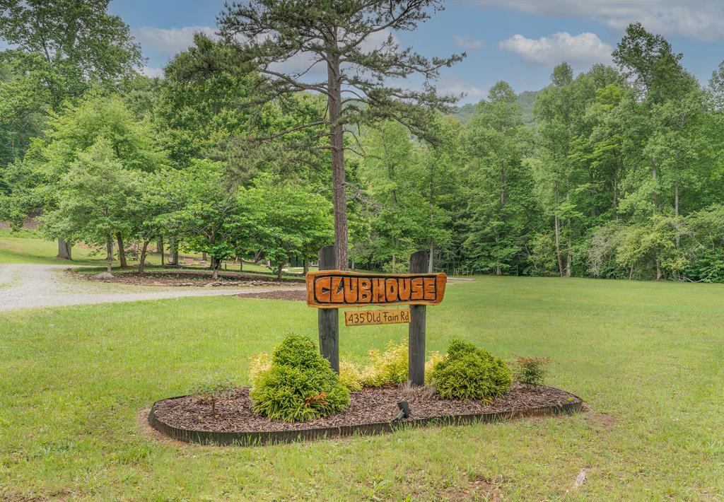Community Clubhouse Sign