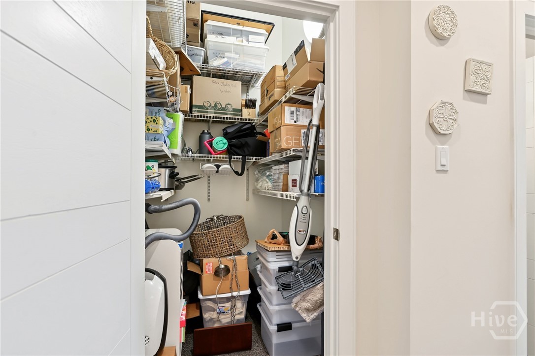 Elevator shaft on main level serves as closet