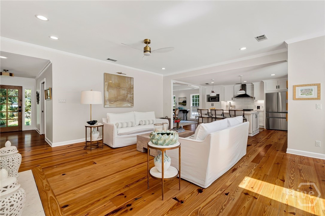 Family Room overlooking pool and lagoon