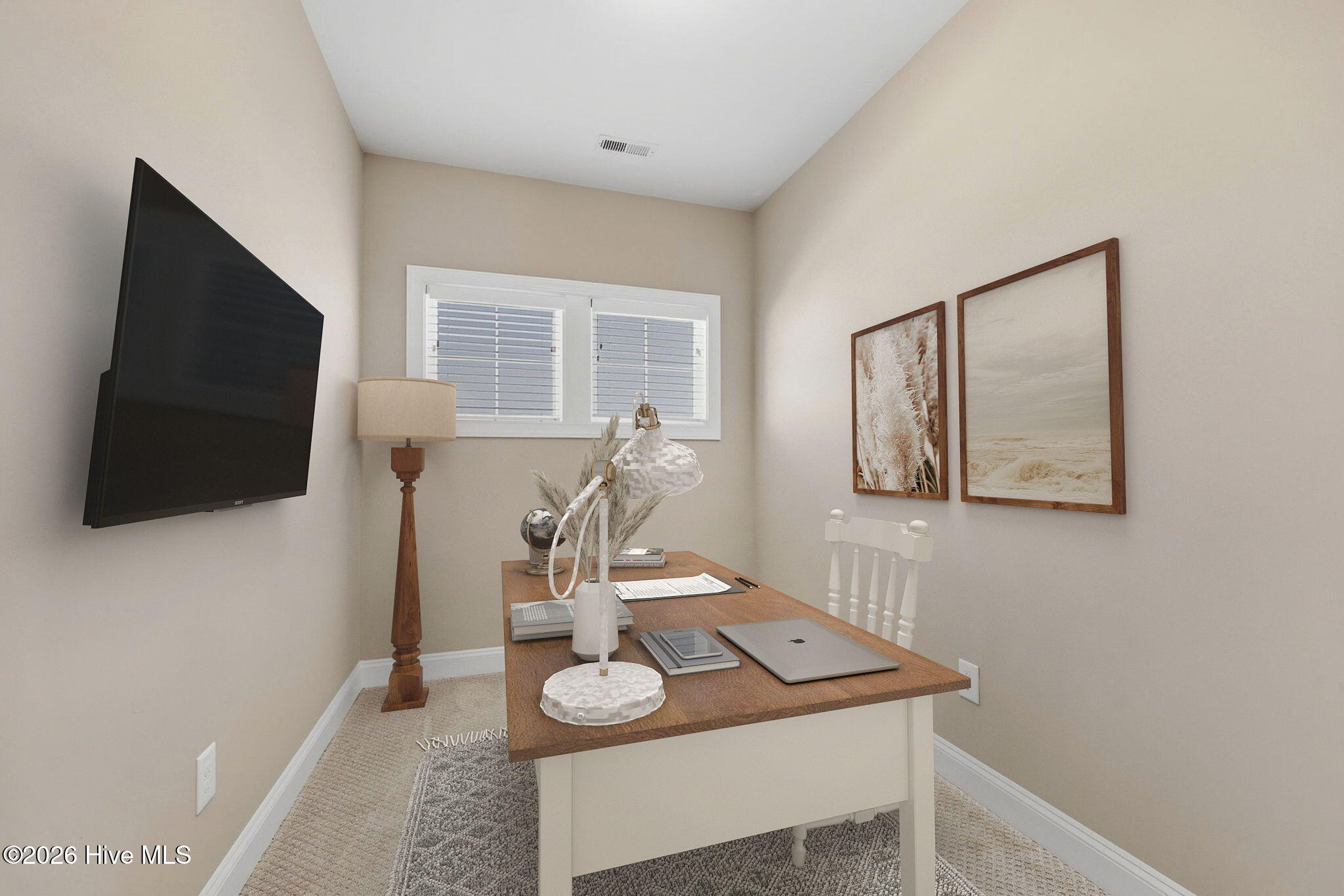 virtually staged office