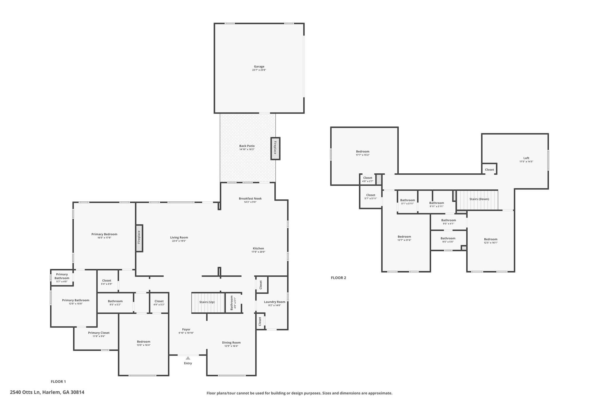 Homes For Sale - 2540 Otts Lane<br/> Harlem, GA 30814