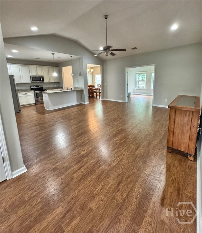 Open Floor Plan! View from Front Foyer Entrance