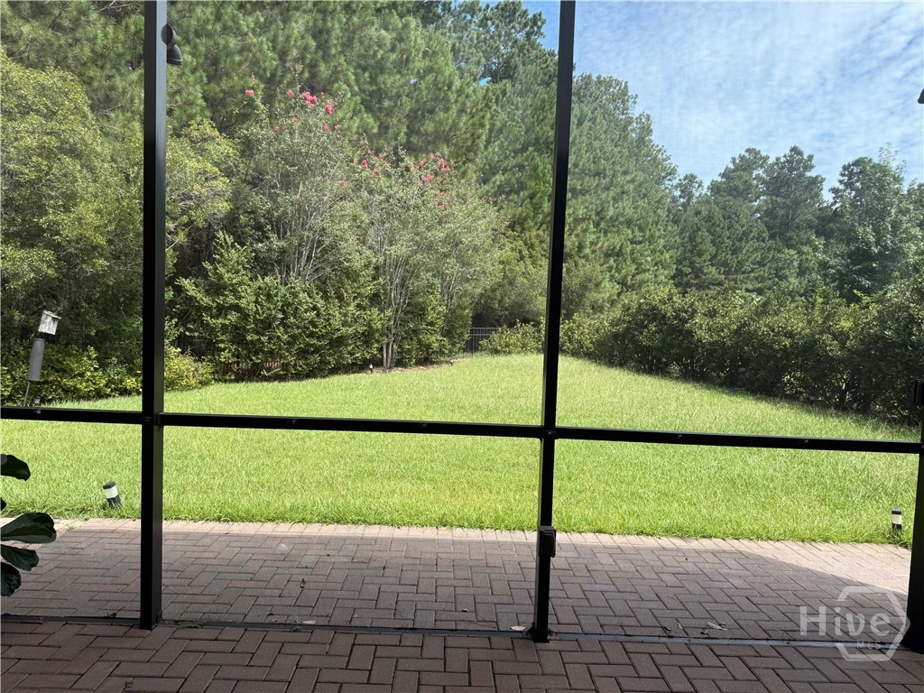 Fully fenced backyard