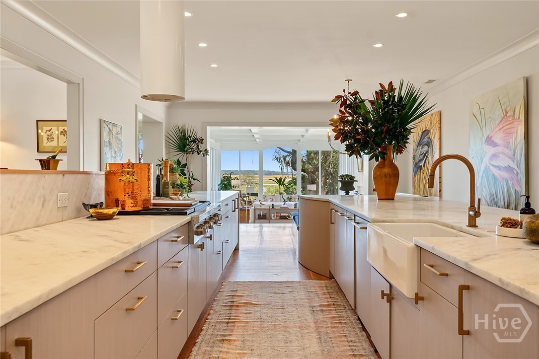 Gourmet kitchen with Wolf, Sub-Zero, and Miele appliances