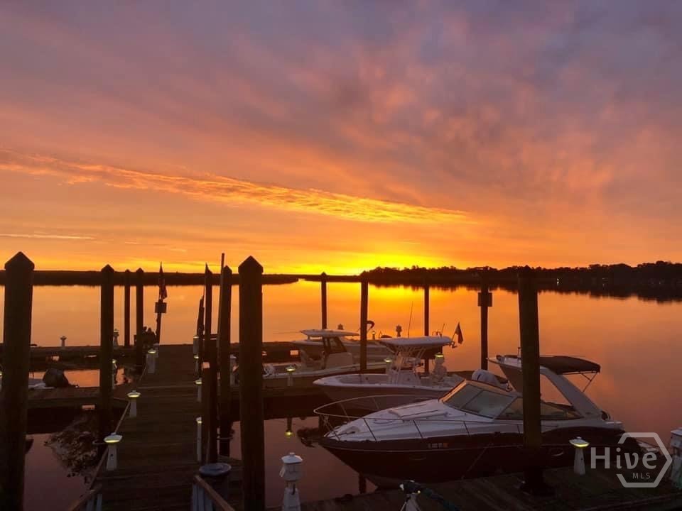Dock at Sunset with your Boat