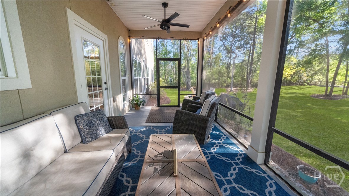 screened back porch