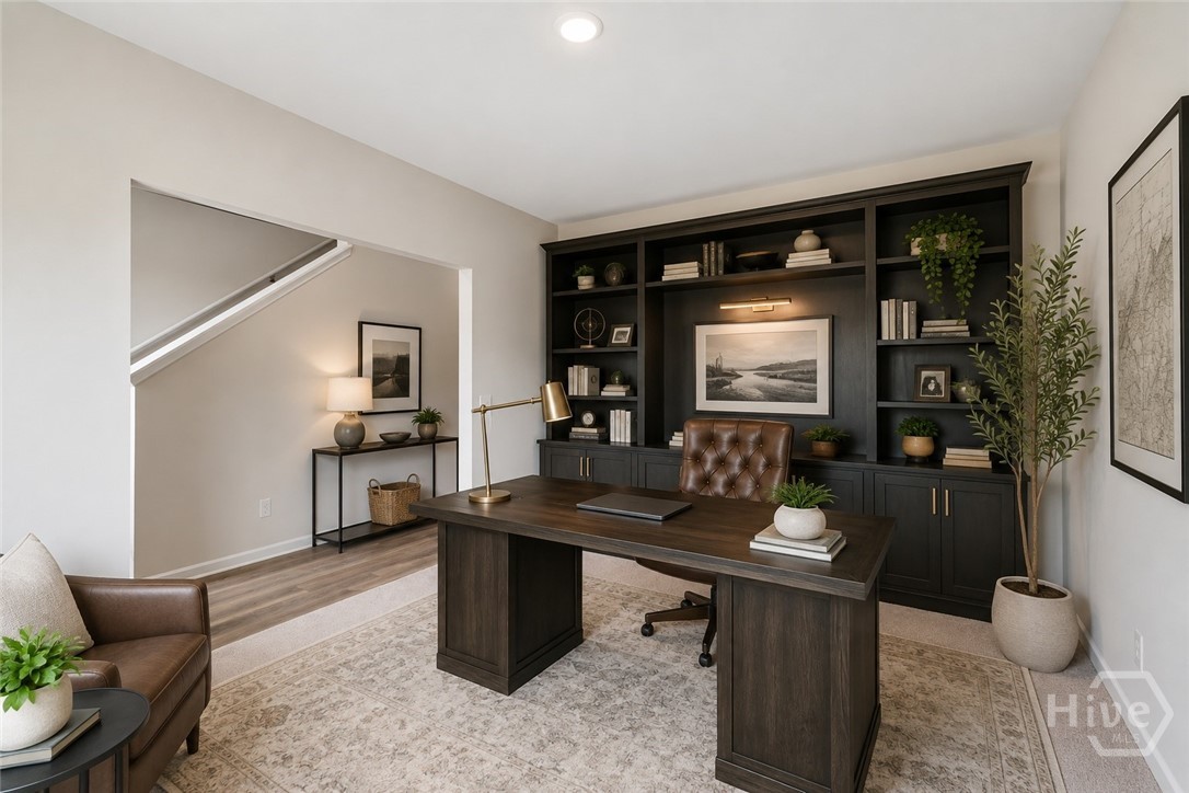 Virtually staged to help illustrate the home's design potential.