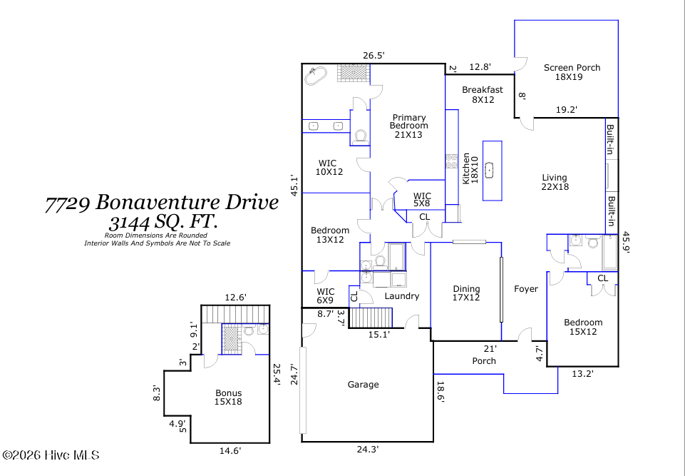 Exterior photo of 7729 Bonaventure Drive, Wilmington, NC 28411. MLS: 100589580