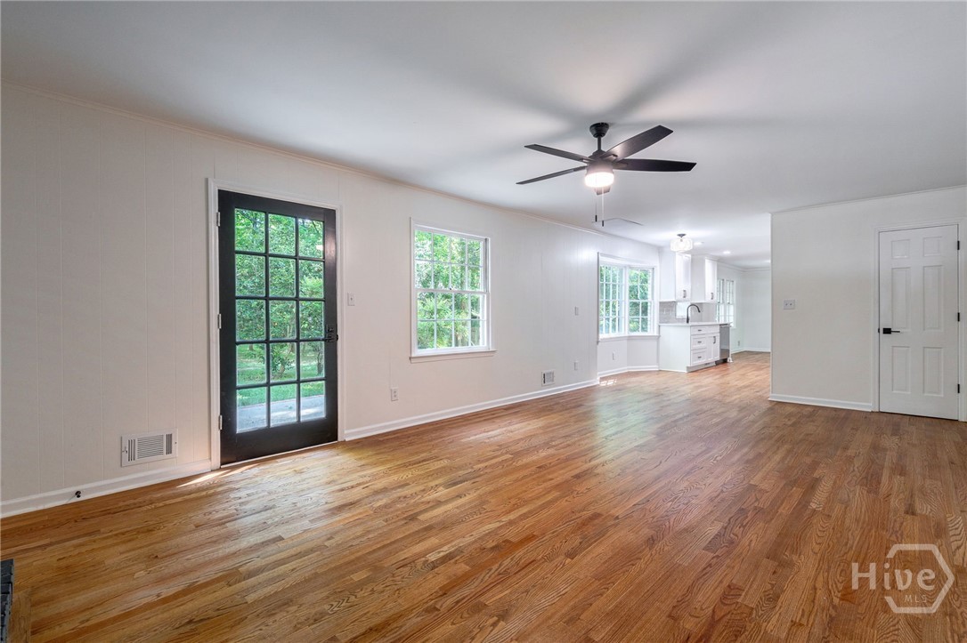 Family Room: Seamless access to the private back p