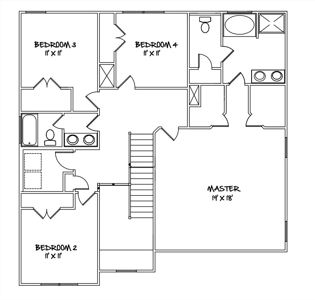 Williamsburg second floor plan