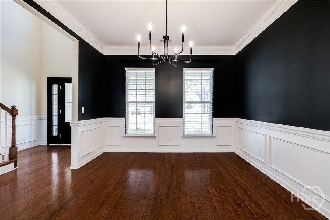 Beautiful formal dining off the entry