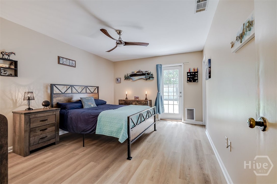 You also have a separate entrance out to the back yard and pool area.
