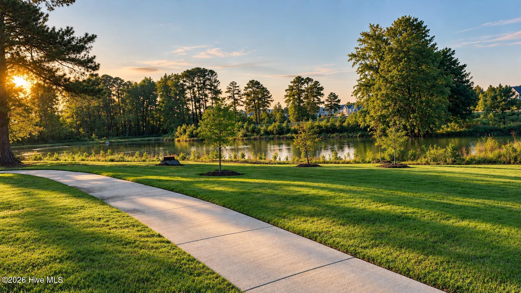 Walking Trails with lake view