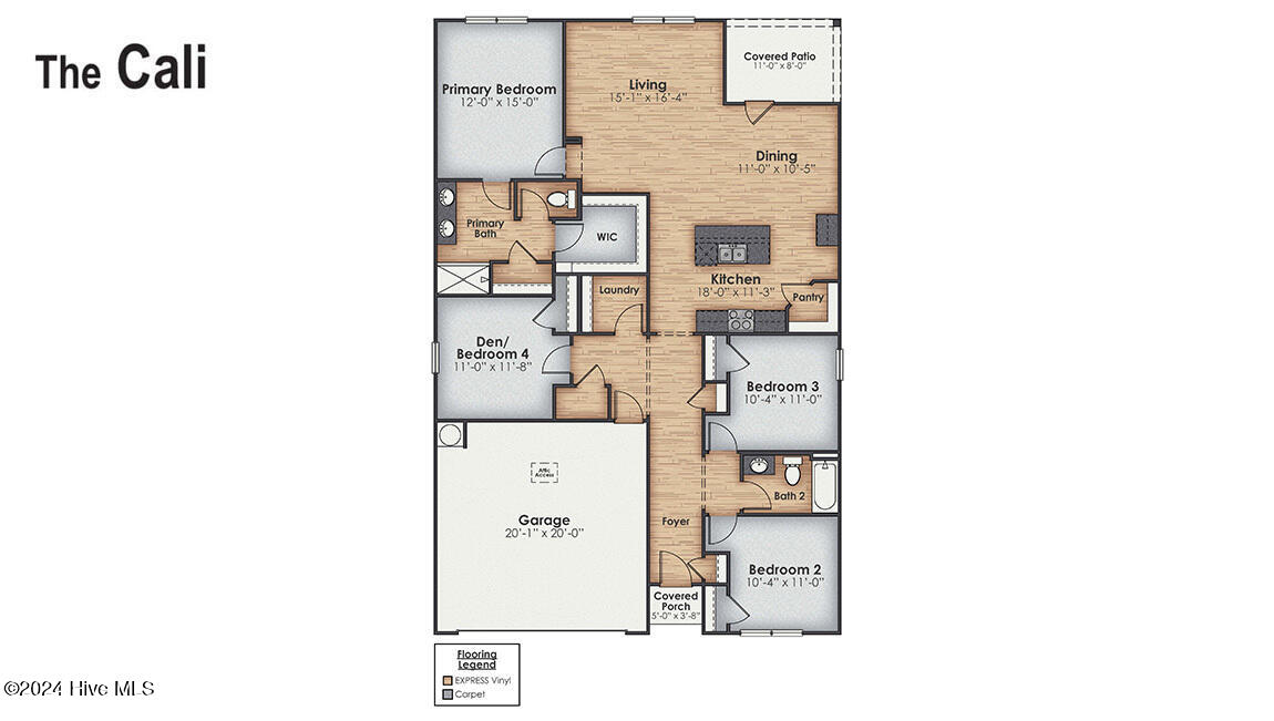 430 Driftwood Drive Lot 13, Richlands, NC 28574 – photo 3: Cali EXP_Floorplan