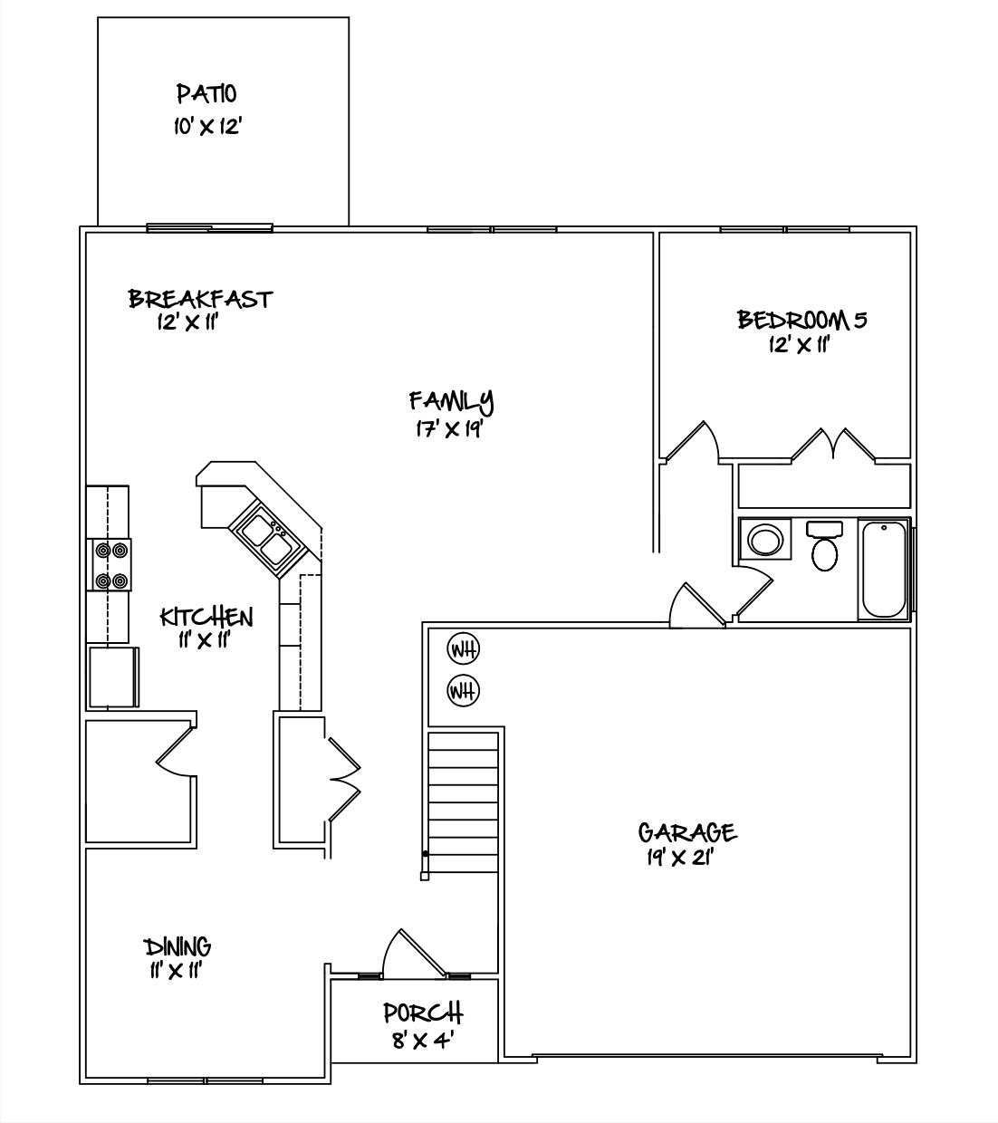 Williamsburg first floor plan