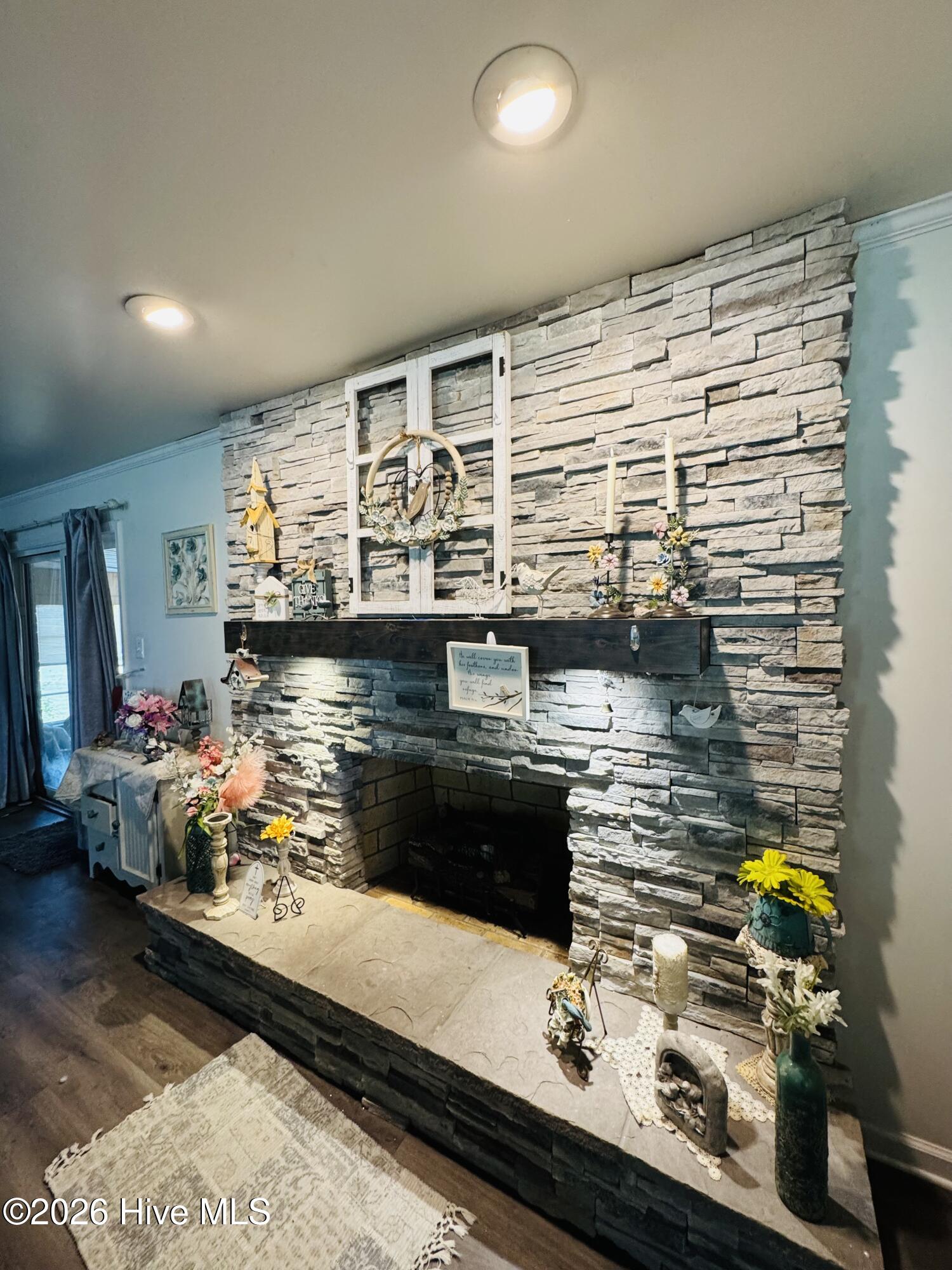 Stone Fireplace