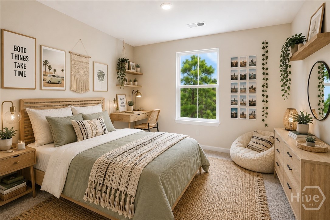 Virtually staged to help illustrate the home's design potential.