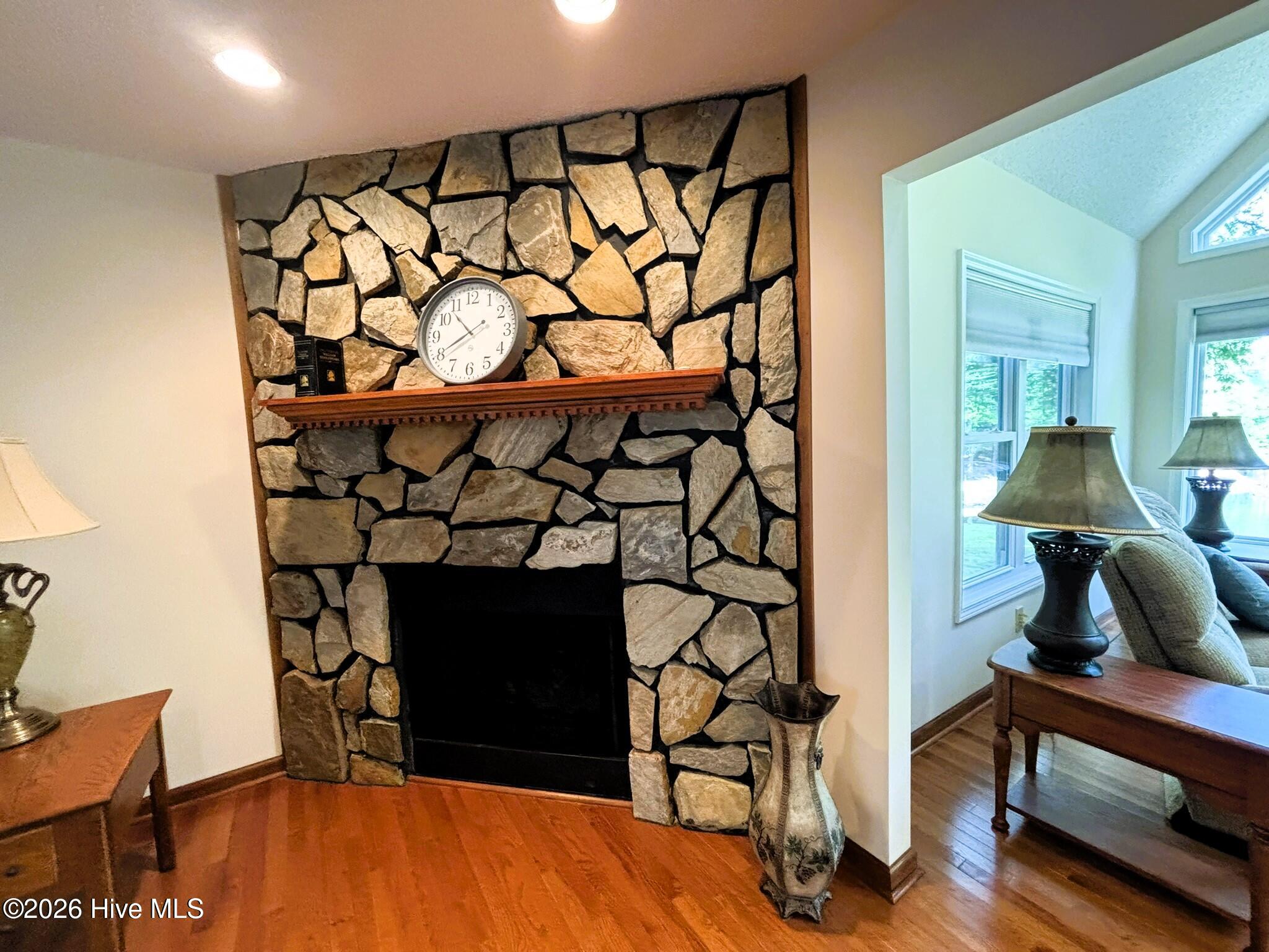 Stone Fireplace