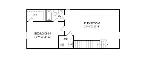 Easton upper level floorplan