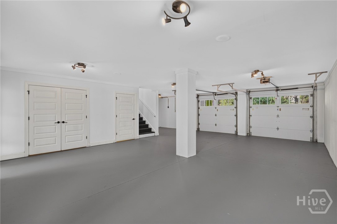 very large garage