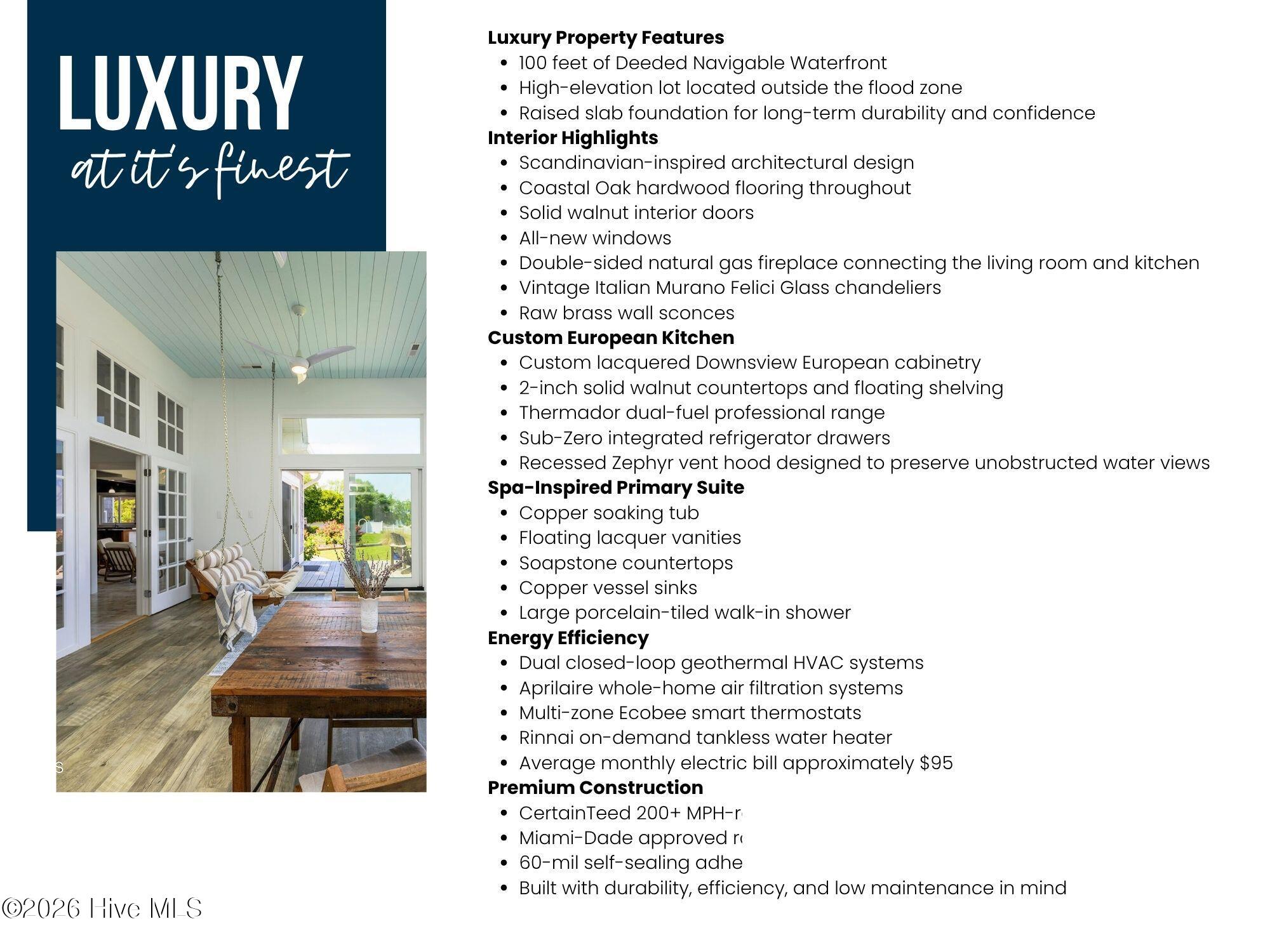 Luxury Features