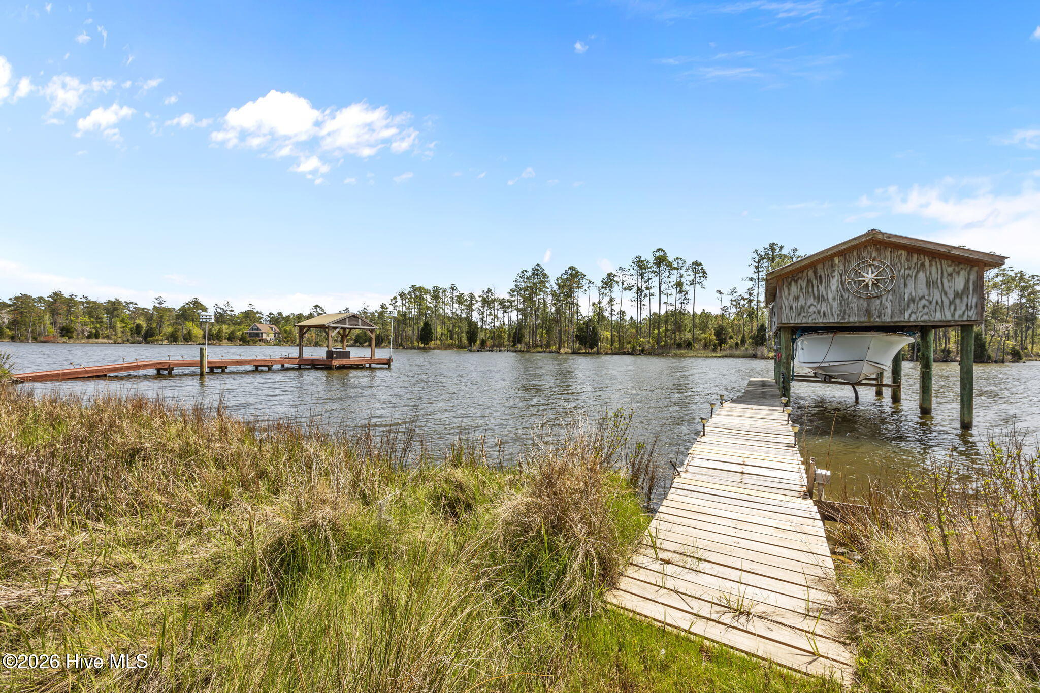 Pier with Boat House and 5000 lb boat lift