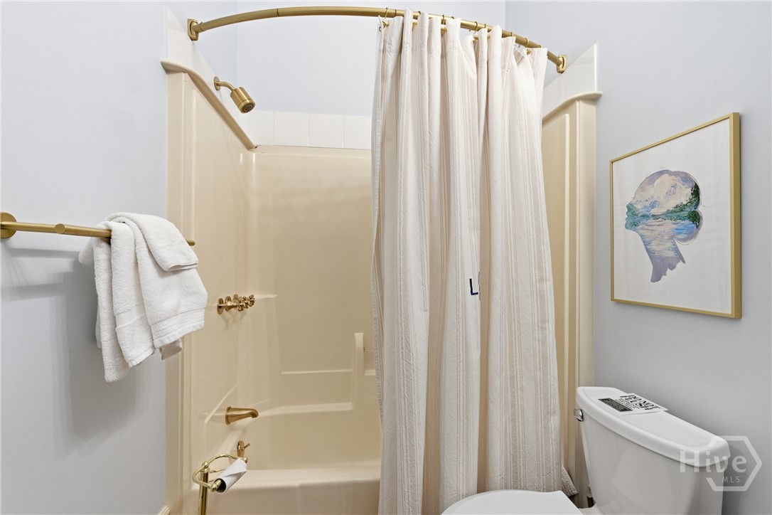 First full bathroom with tub/shower.
