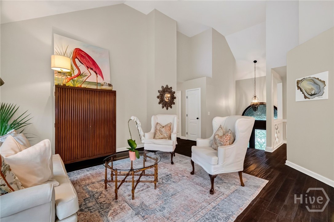 Family Room with Cathedral ceiling