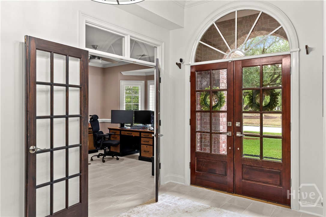 to the right as you enter is a private office area