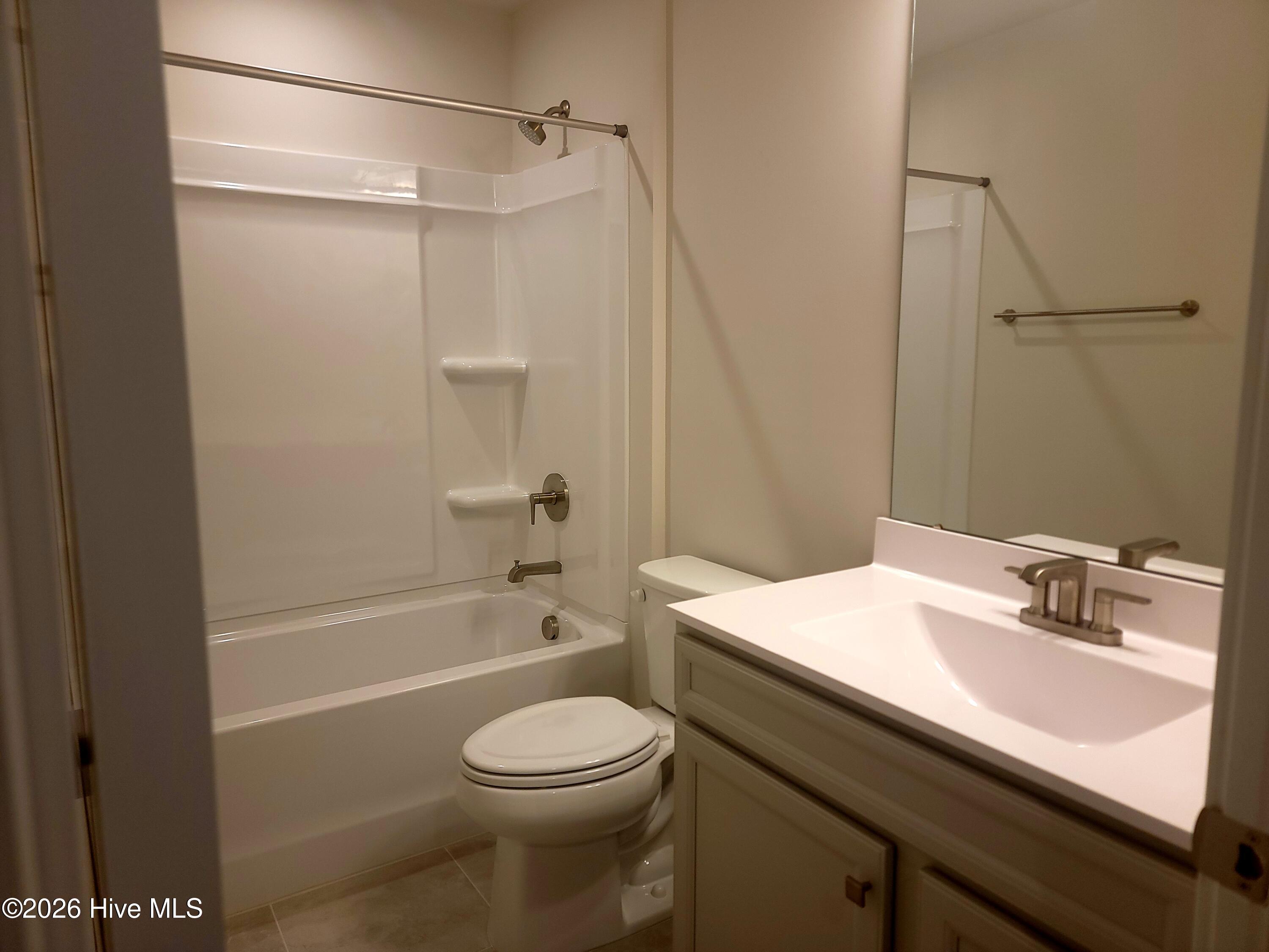 Second floor bathroom. Convenient to both upstairs bedrooms.