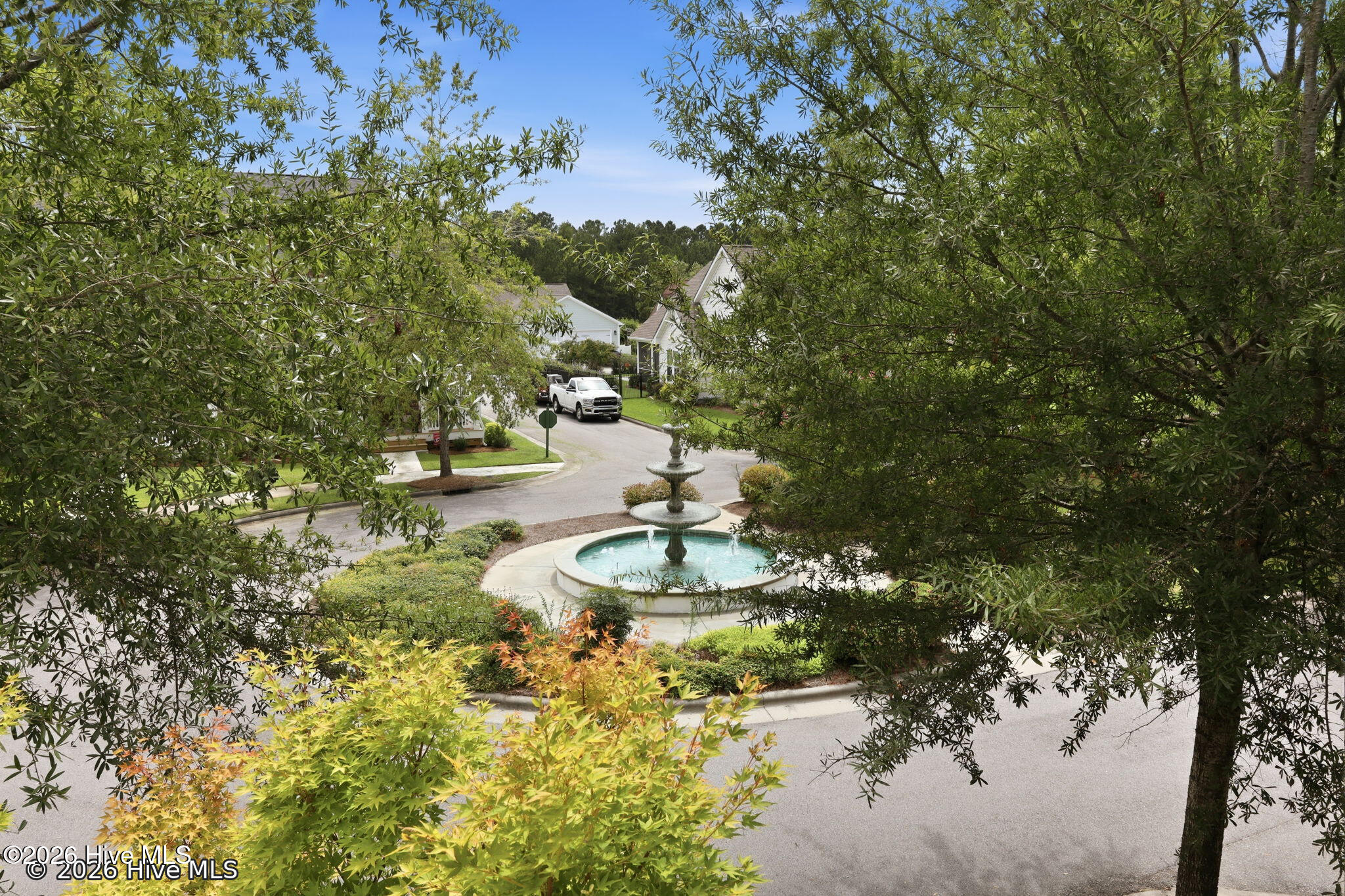 Primary Bedroom Balcony View of Fountain