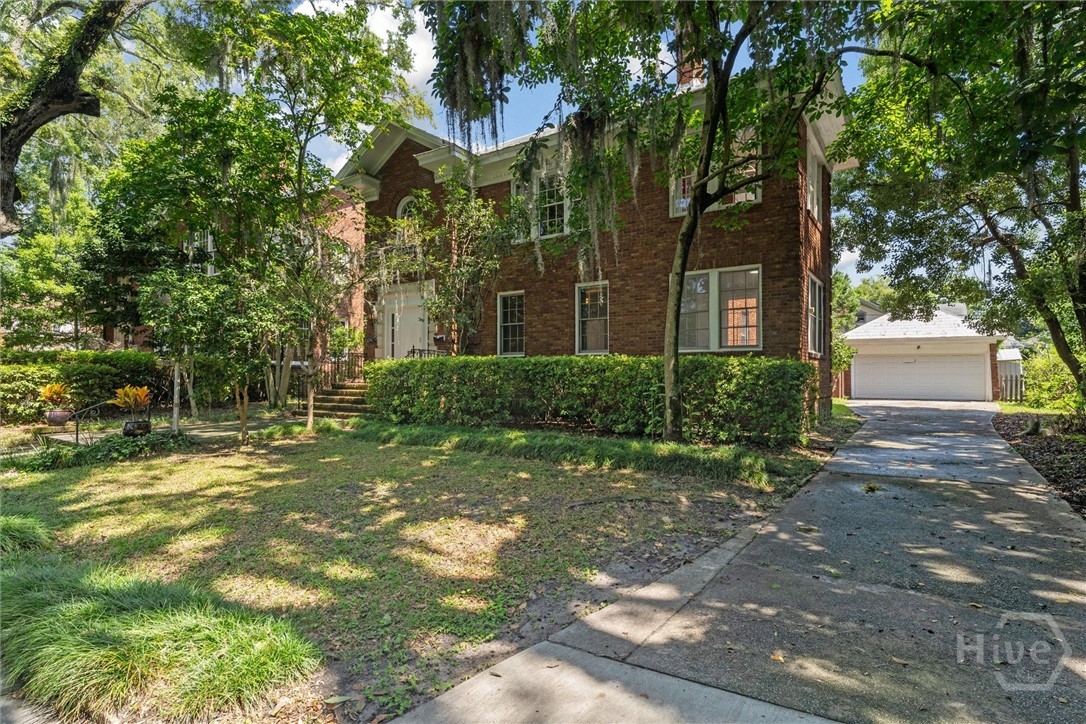 On the right hand side of the property there is a