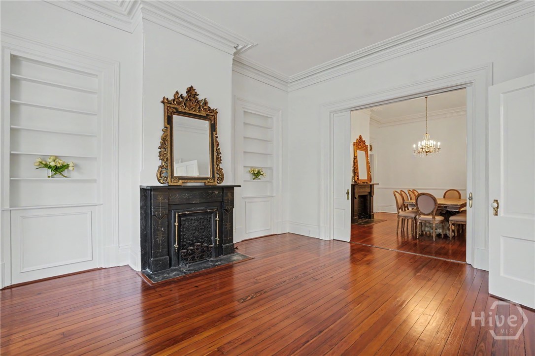 Main Floor Front Parlor that leads to Dining Room