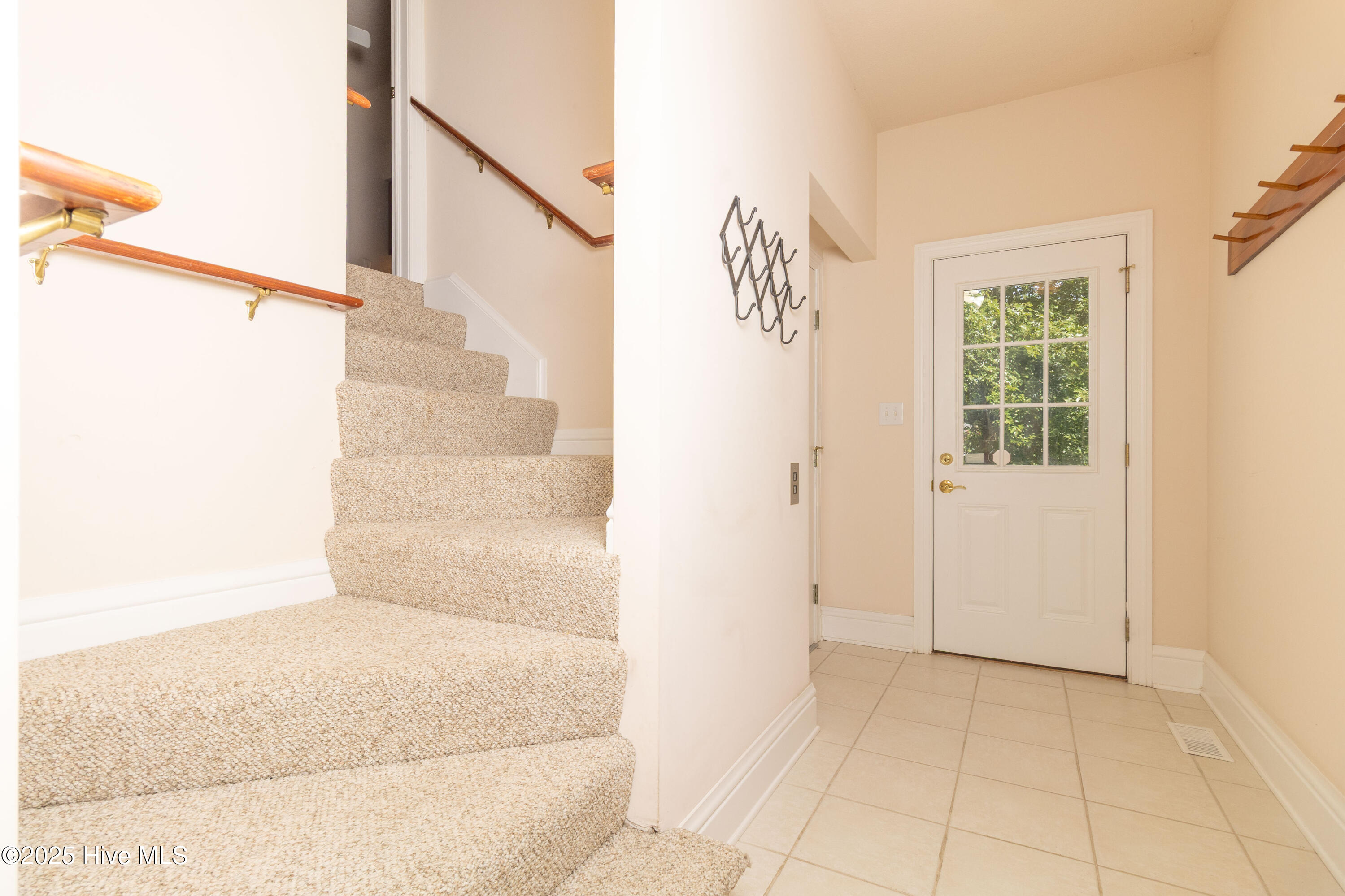 Stairs to private suite
