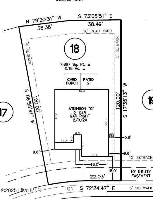 4123 Balboa Avenue, Leland, NC 28451 – photo 16: Plot plan