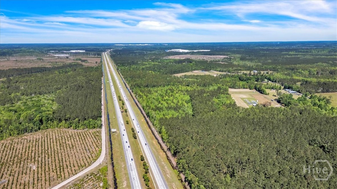 Second View I-16 West, Parcels on the right side.