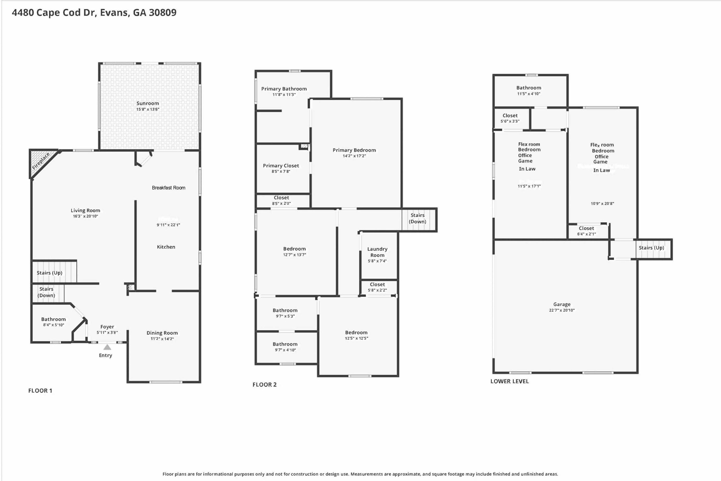 Homes For Sale - 4480 Cape Cod Drive<br/> Columbia County, Evans, GA 30809